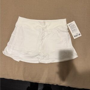 Lululemon Athletica White Tennis Skirt